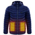 Men Heated Puffer Jacket Electric Heating Coat Insulated Hood Windbreaker